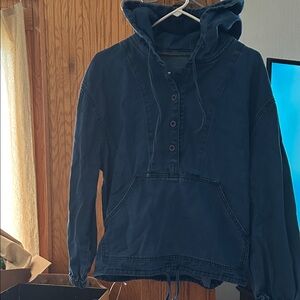 Navy Hooded Utility Jacket